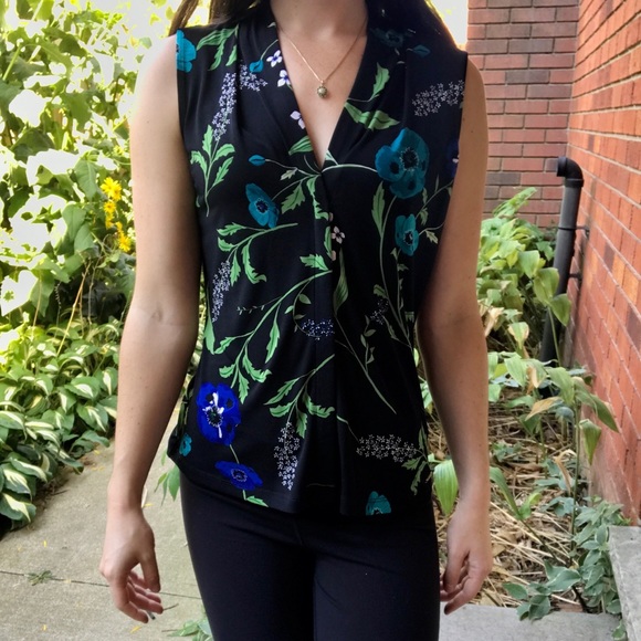 Calvin Klein Flower Blouse - Picture 6 of 16